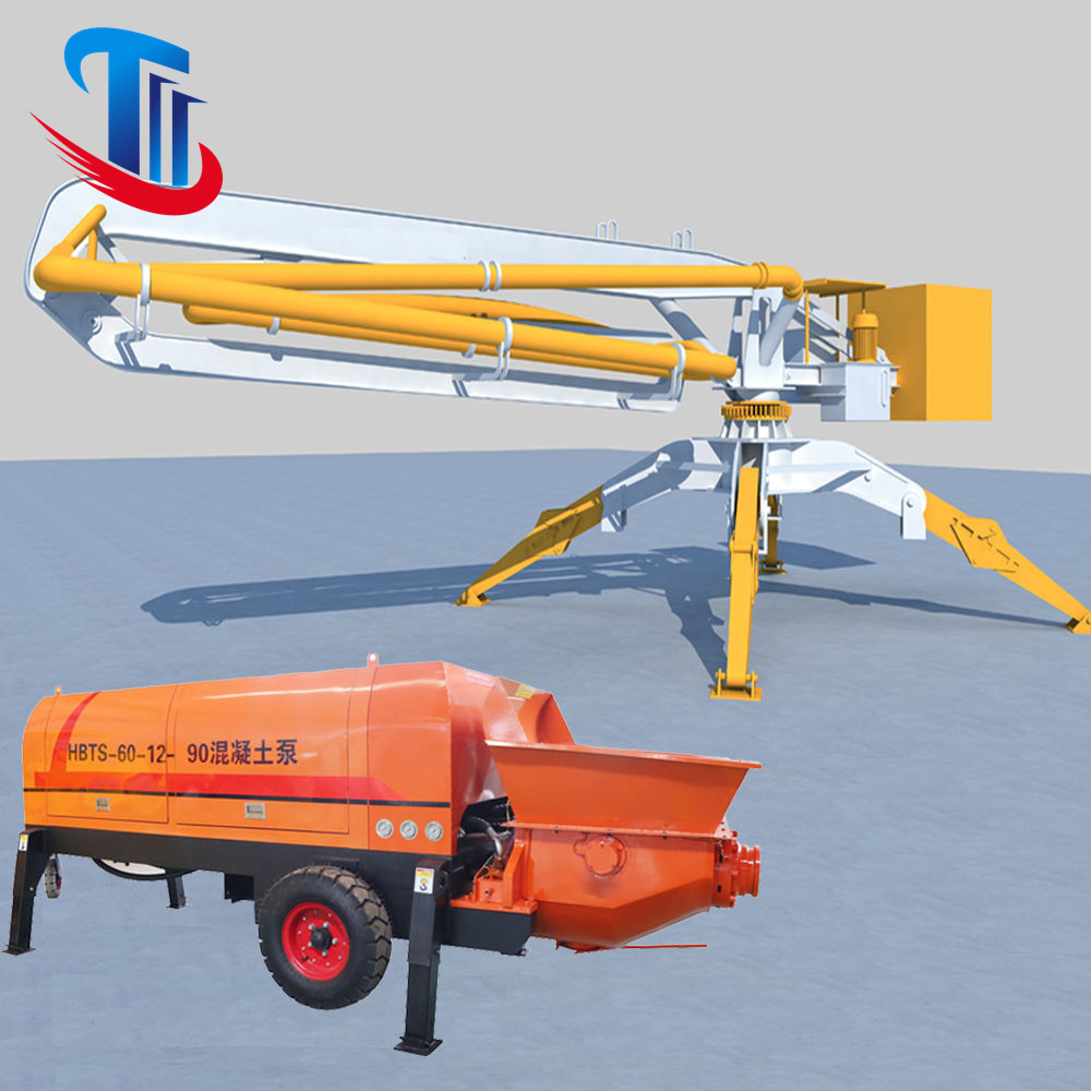 Factory 15m 17m 21m Self Jack up Tower Placing Boom Mobile Hydraulic Concrete Place Boom Concrete Distributor